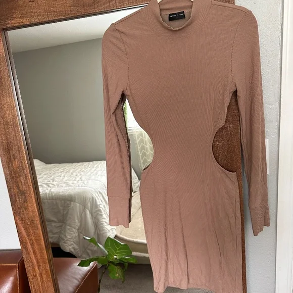 long brown floral dress Silah Cowl Neck Maxi Dress | Brown Floral | Womens main image 0